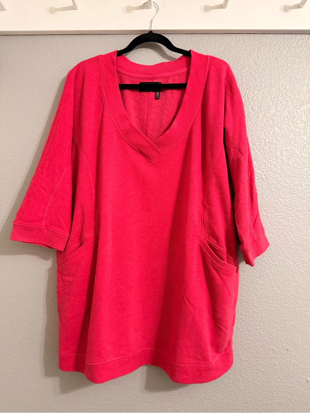 Victoria's Secret Oversized V-Neck Tunic in Dark Pink
